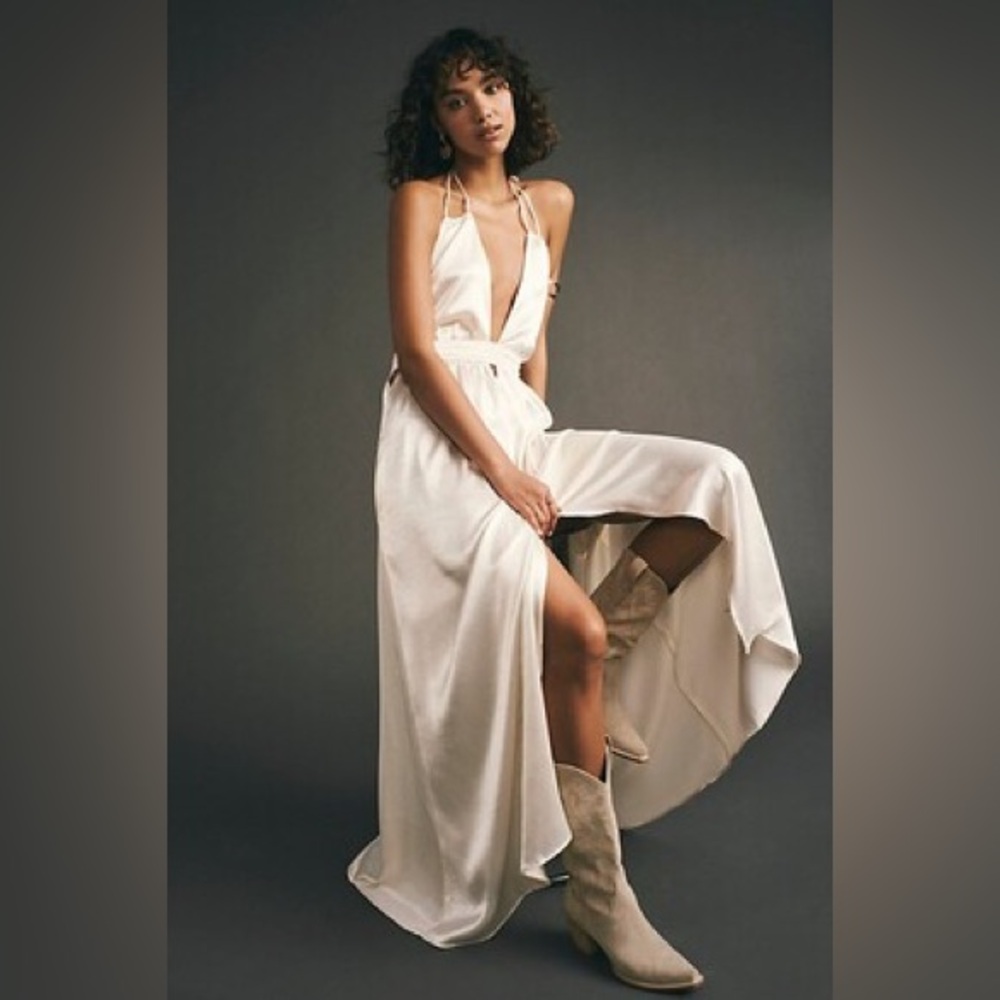 Look Into The Sun Gown by Free People - Medium - Evening Ivory